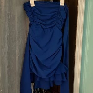 Strapless blue brand new lucy in the sky dress.